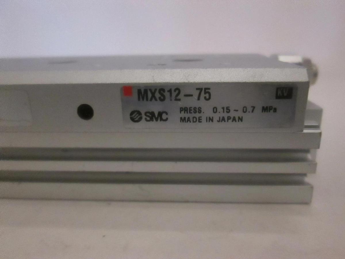 Used SMC, Slide Cylinder, MXS12-75, Used