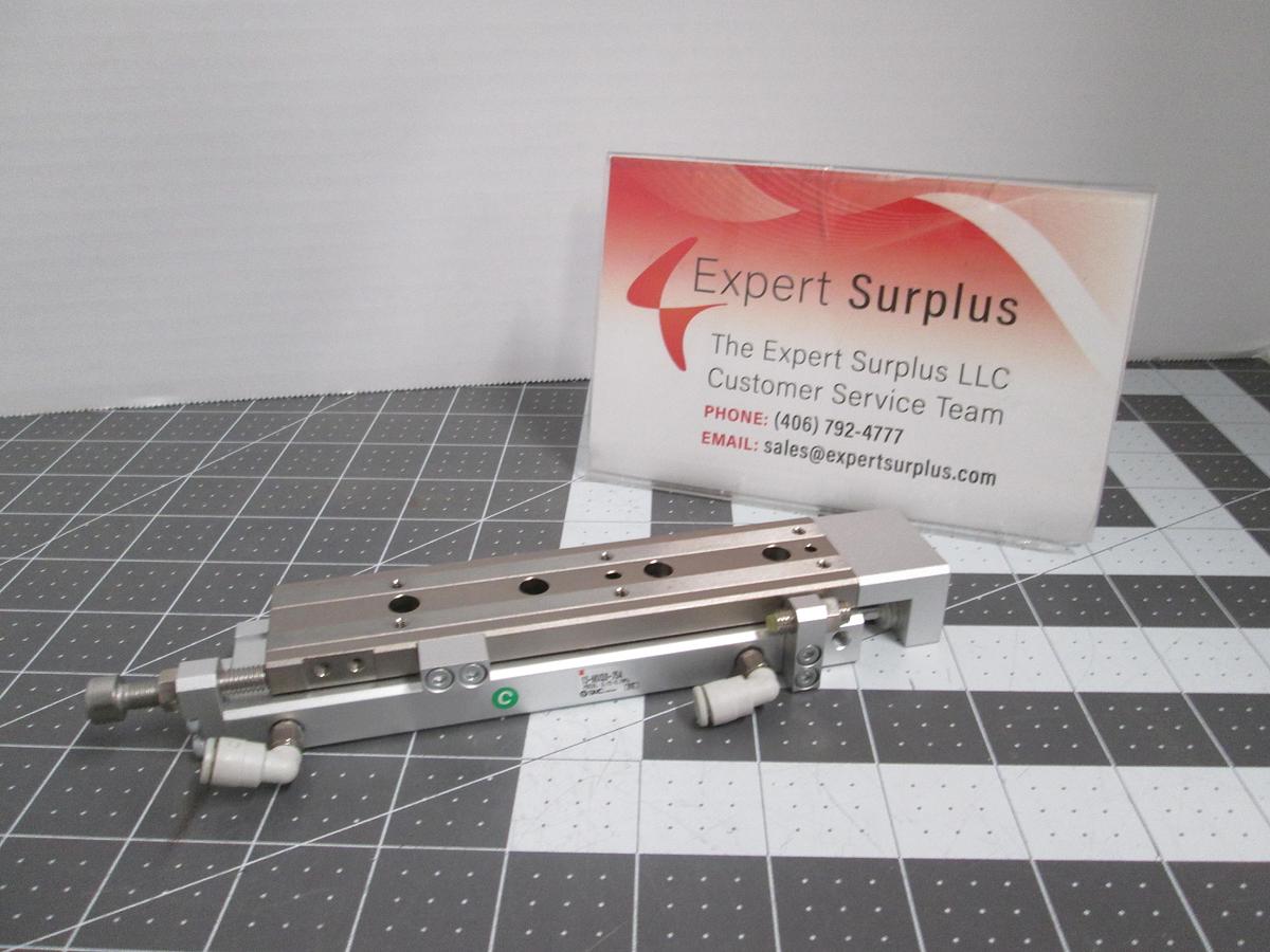 Used SMC 13-MXQ8-75A Clean Series Precision Air Slide Table 8mm Bore 75mm Stroke