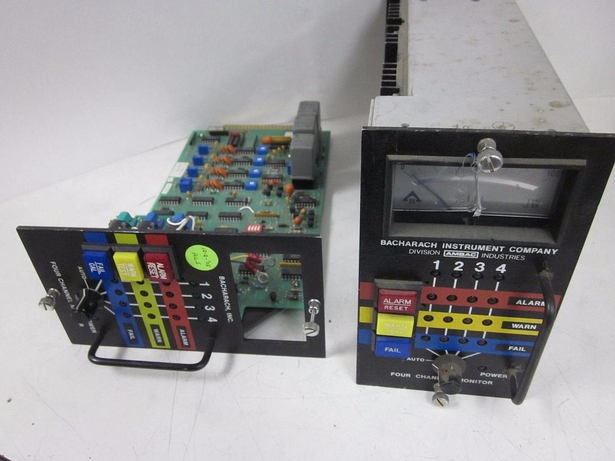 Used BACHARACH Four Channel Monitor - Gas Detector - LOT of 2, SELLING for PARTS