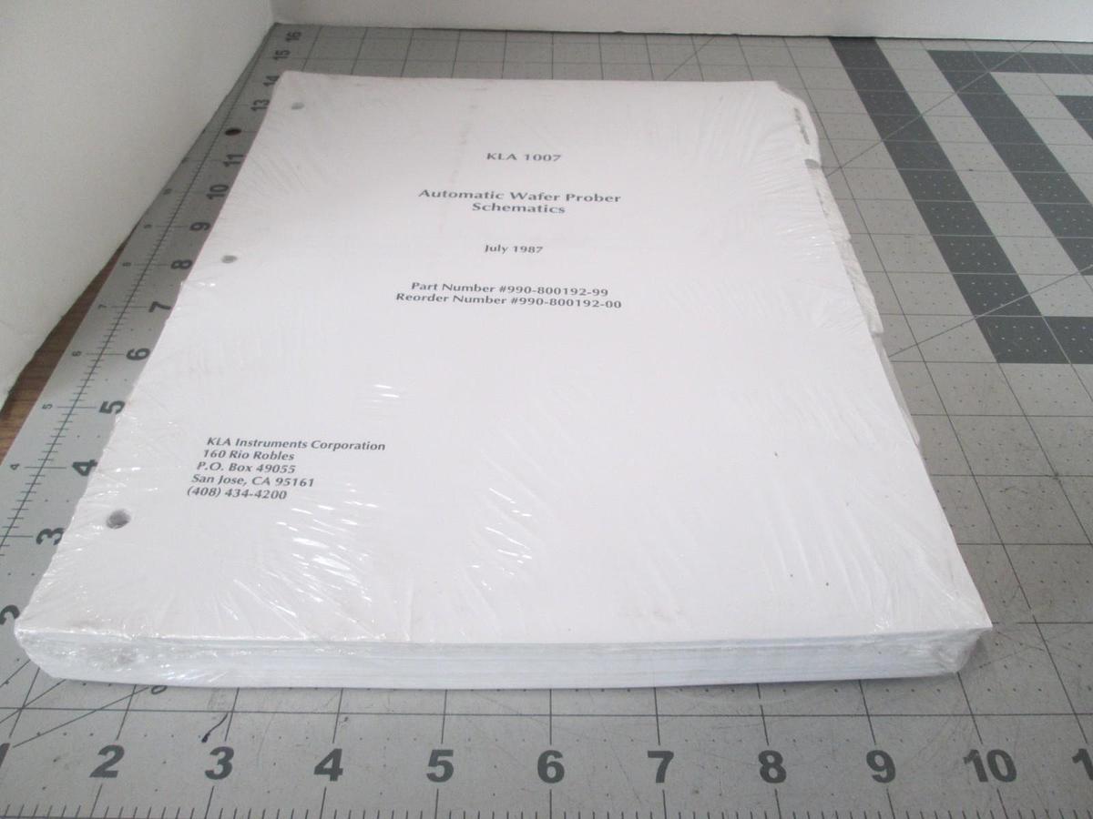 Used KLA, 1007, Automatic Wafer Prober Manual, 990-800192-99, New
