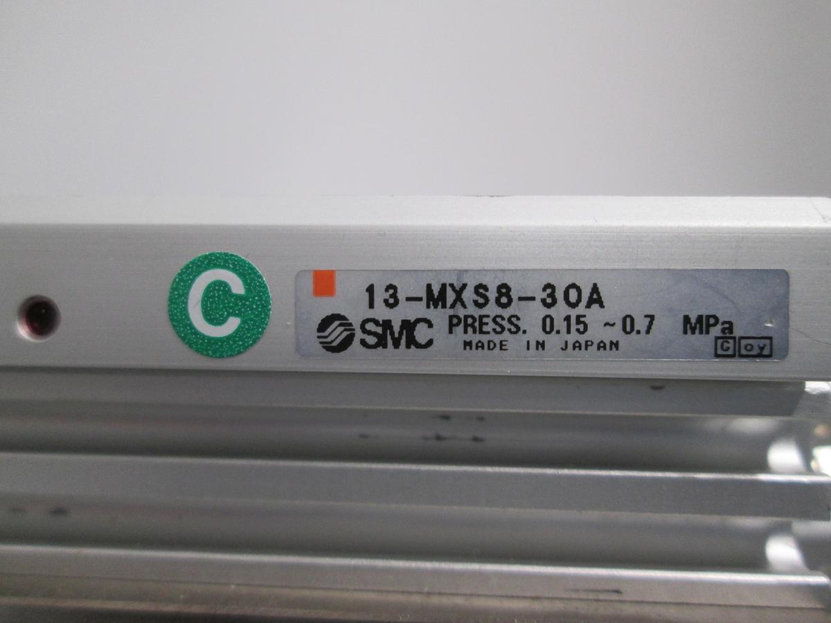 Used SMC 13-MXS8-30A Precision Air Slide Table 8mm Bore 30mm Stroke Guided Cylinder