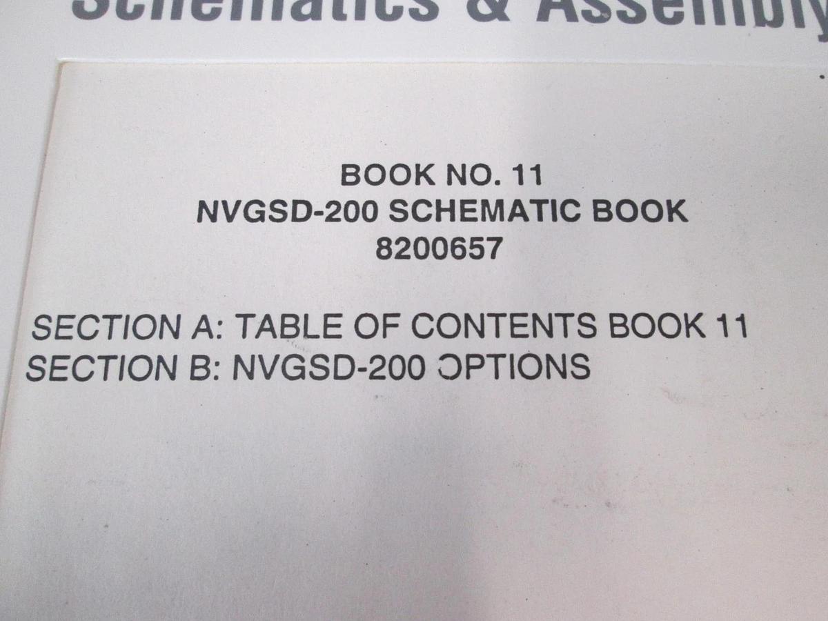 Used Eaton, NVGSD-200, Book 11, Schematics and Assembly Drawings, Used
