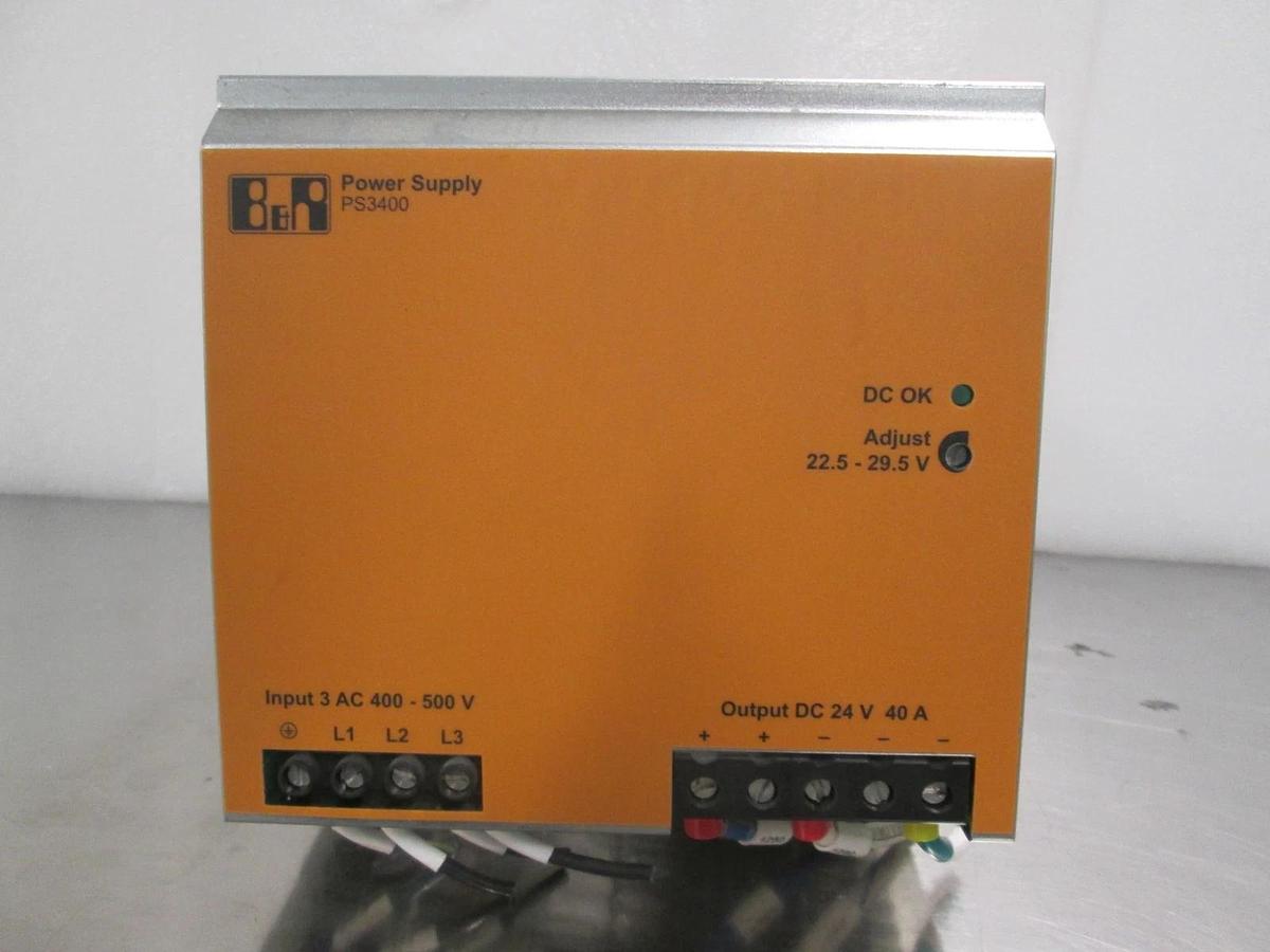 Used B&R, PS3400, Power Supply, 24VDC, 40A, Used
