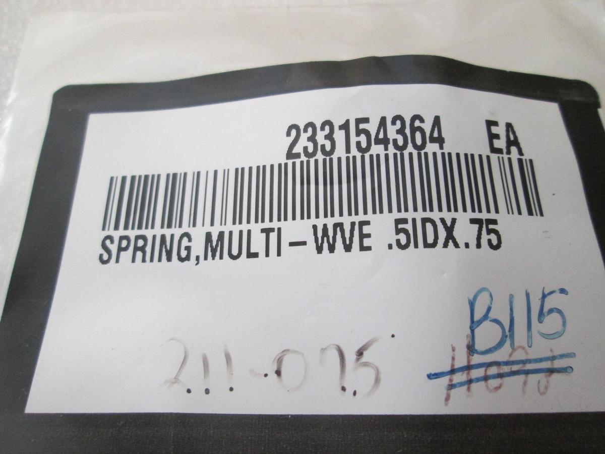 Used Spring, 211-075, Multi-WVE .51DX.75, New, Lot of 100