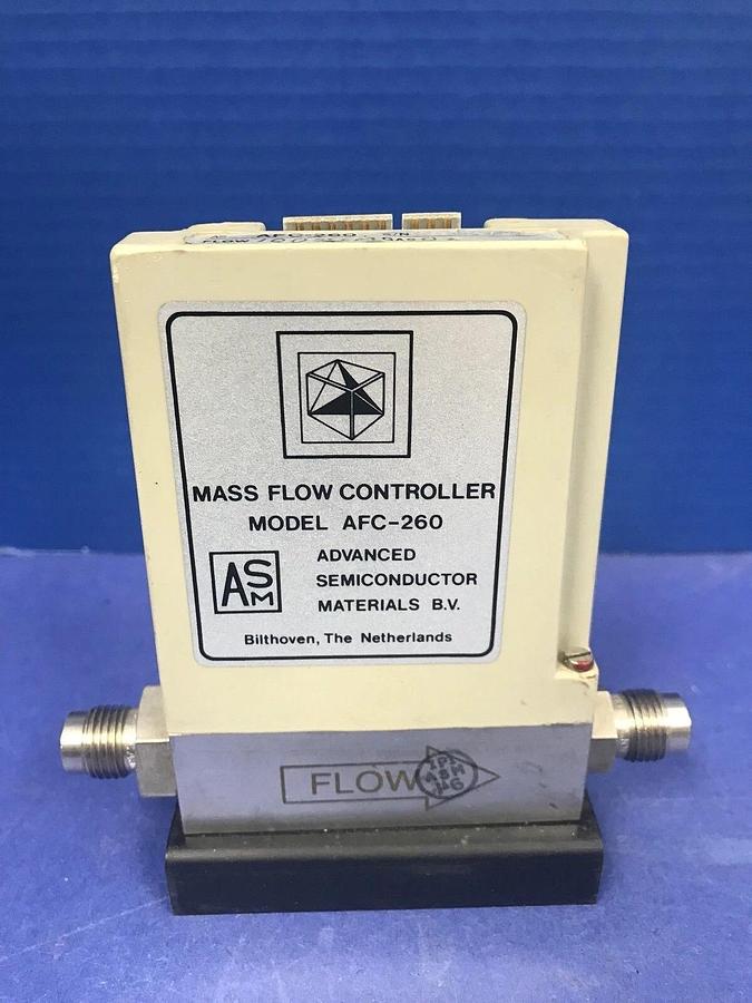Used ASM AFC-260 MFC, Range: 100 SCCM, Gas: O2, 1/4" Male VCR In/Out