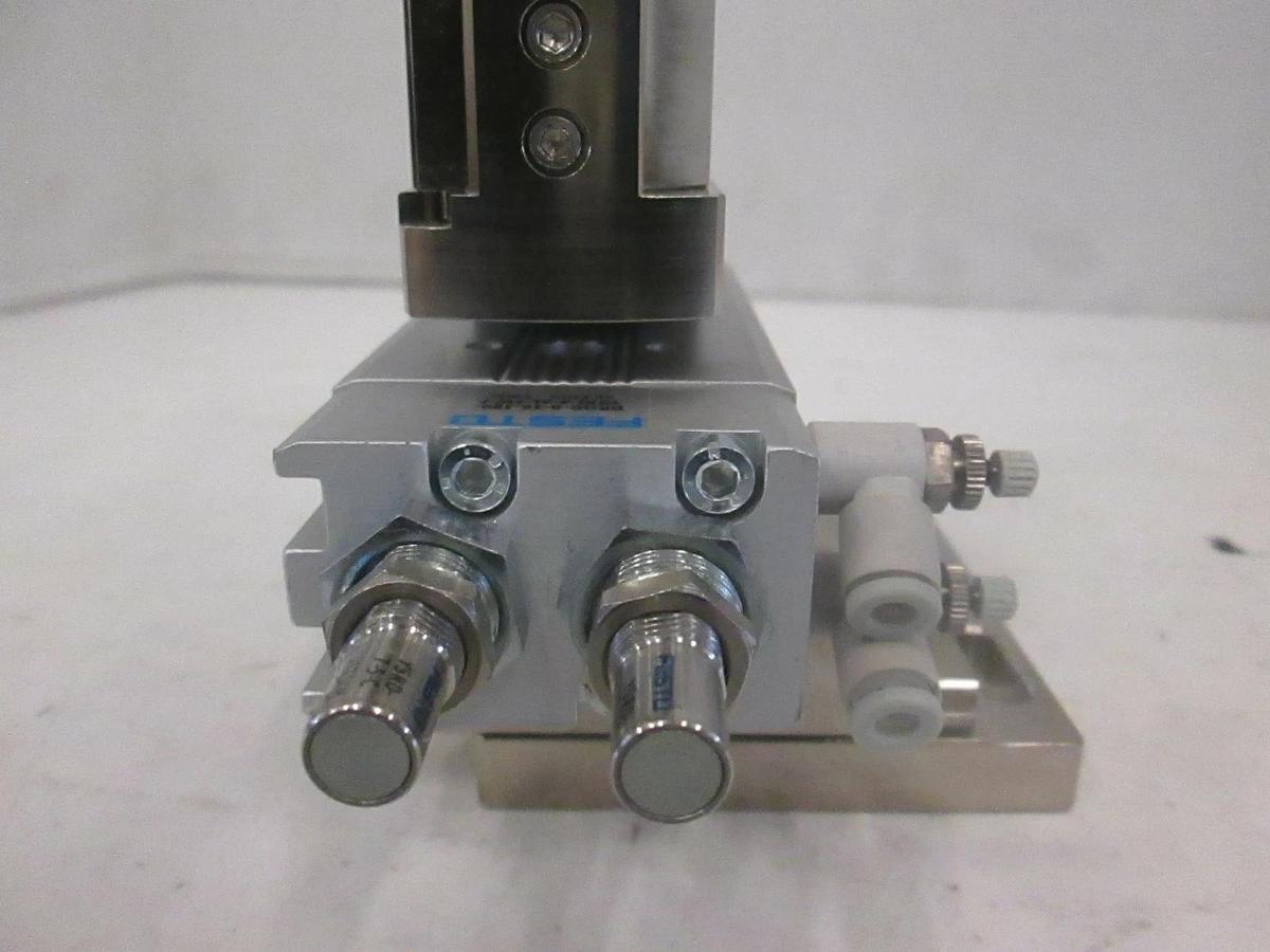 Used FESTO, DRQD-B-16-180-YSRJ-A-AL-FW-F, Rotary Actuator w/ 10SEC Olympus, Used