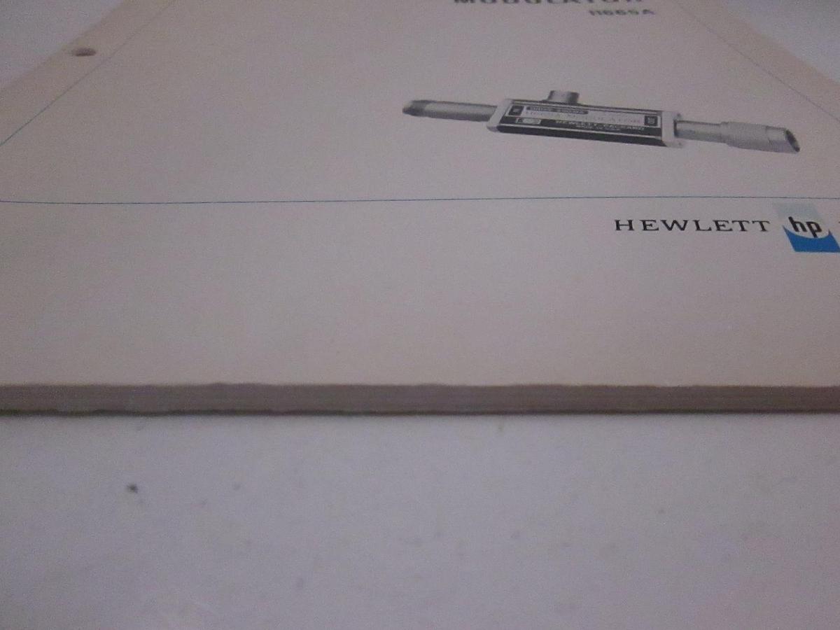 Used HP Modulator 11665A Operating and Service Manual, Used