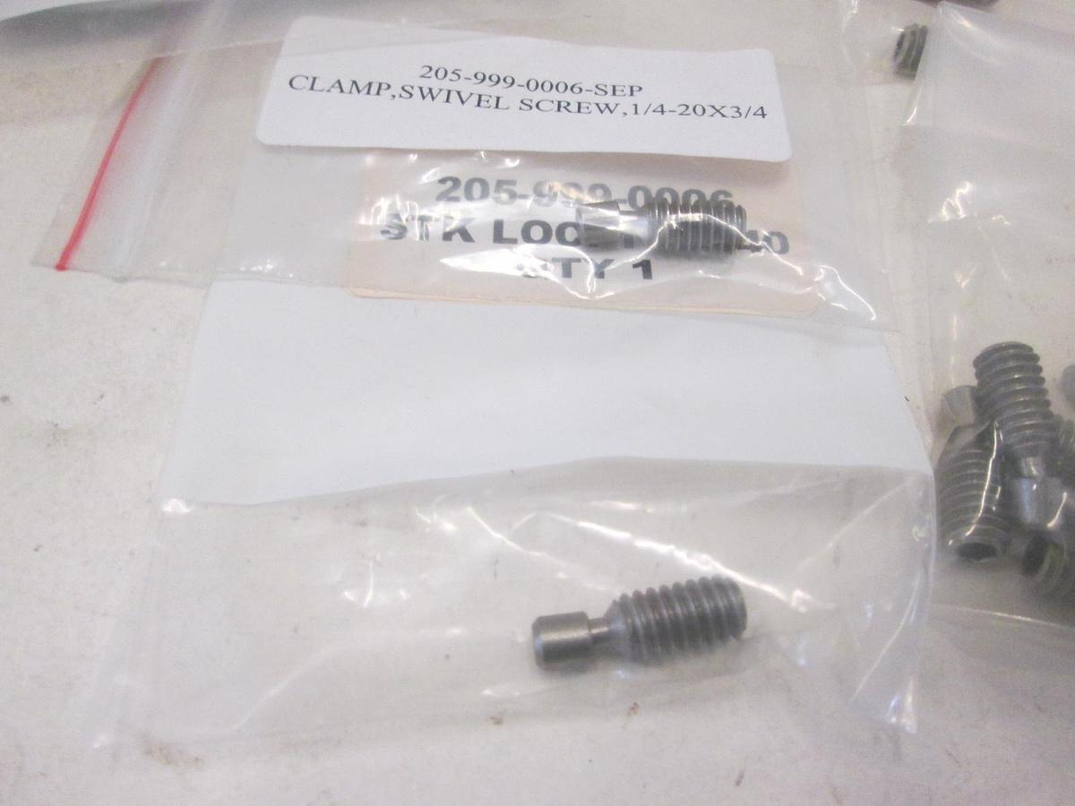 Used CARR LANE MANUFACTU, CL-2-SSC-S, CLAMP,SWIVEL SCREW, 1/4-20 x 3/4, New, Lot of30
