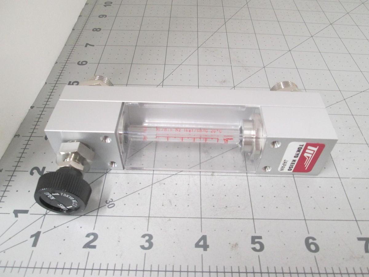 Tokyo Keiso, F97-406871, N2 Flowmeter, Range 0.1-1.0 NI/min, New