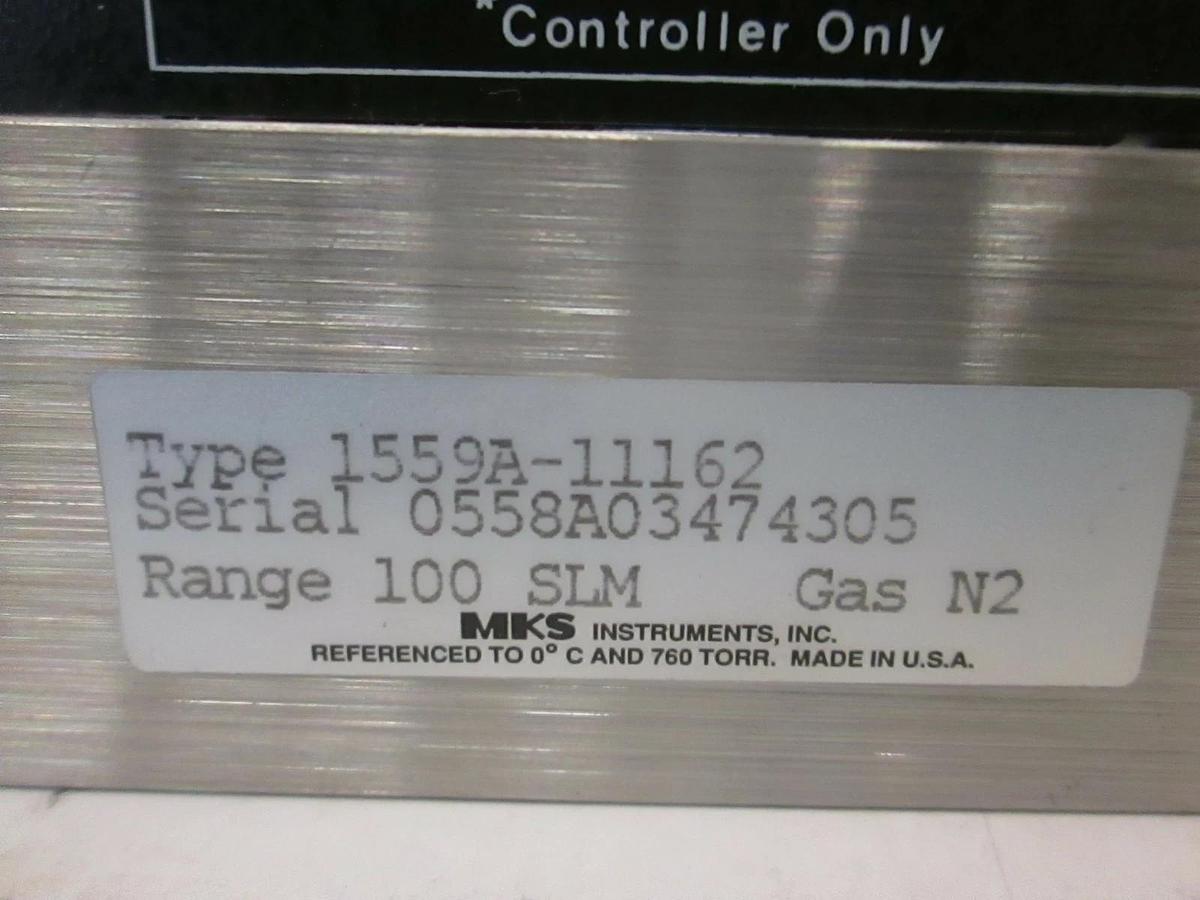 Used MKS Mass Flow Controller, 1559A-11162, 100 SLM, N2, Used