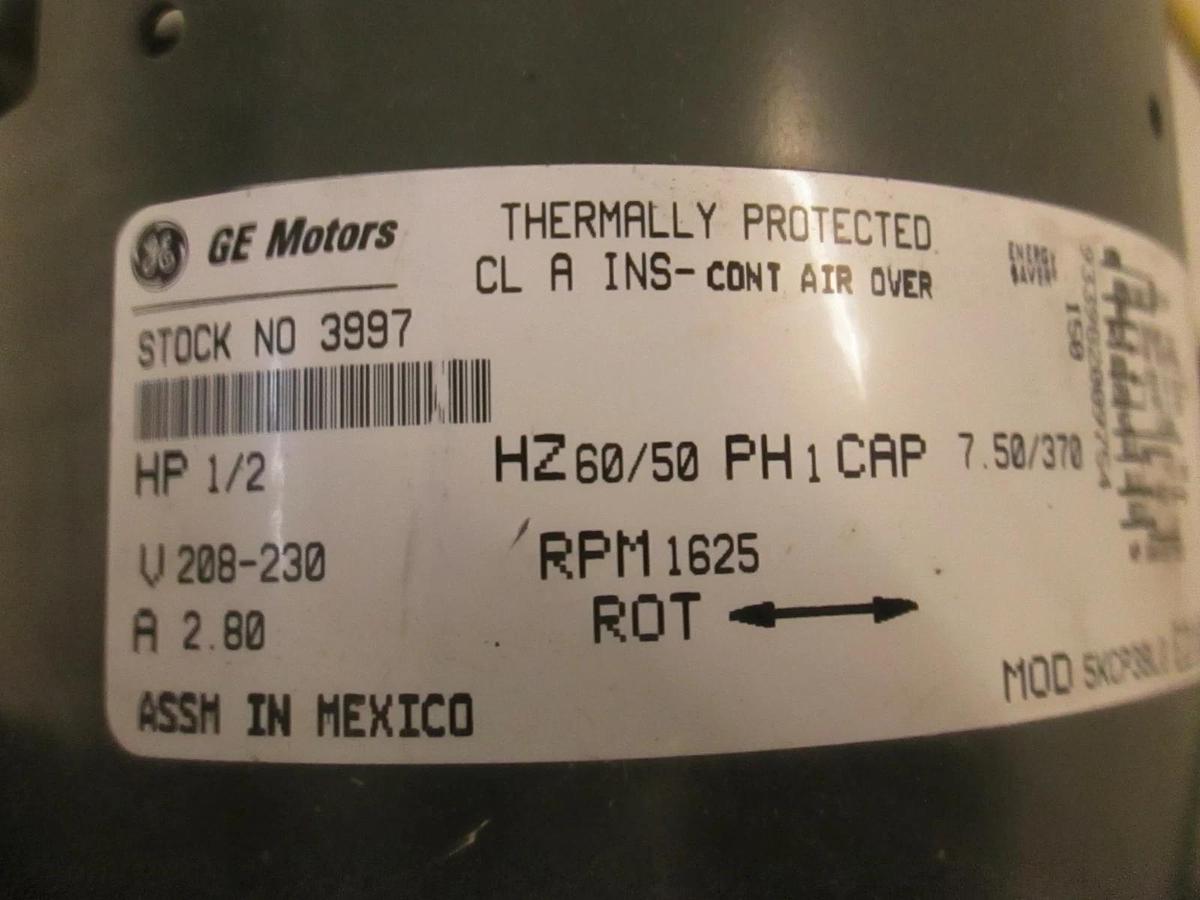 Used GE Motors, 5KCP38 Motor, 1625 RPM, Used