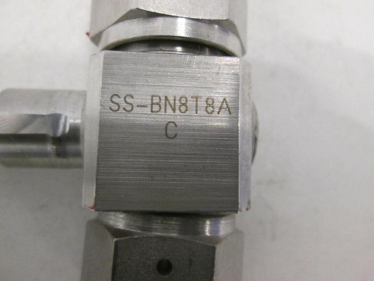 Used Nupro, Diaphragm Sealed Valve, SS-BN8T8A-C, Used