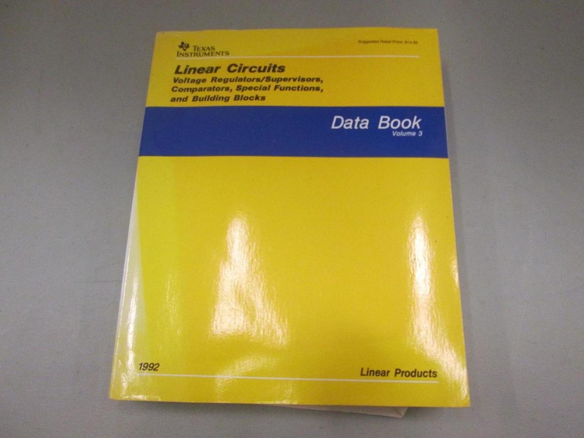 Used Texas Instruments, Linear Circuits, Data Book Volume 3, Used