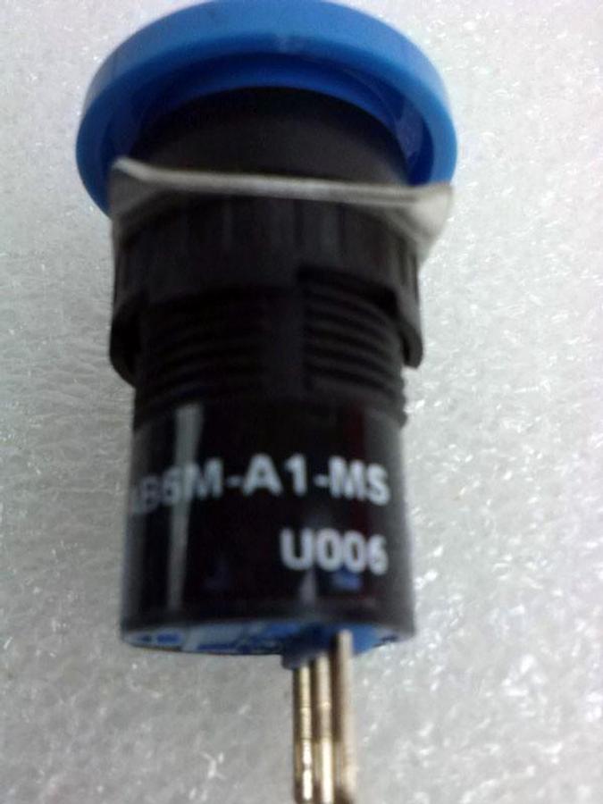 IDEC Push-button Switch, AB6M-A1-MS, Blue, Push-Button, SPDT, NEW, Lot of 9