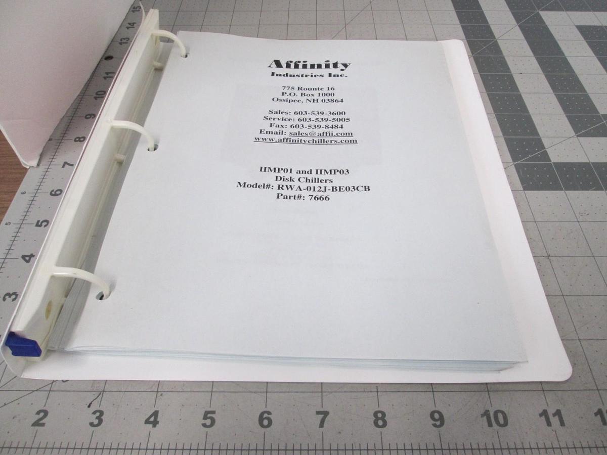 Used Affinity, Disk Chillers, RWA-012J-BE03CB, 7666, Manual, Used
