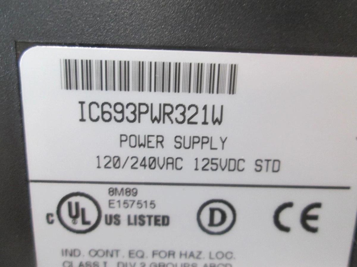 Used GE Fanuc, IC693PWR321W, 30W Power Supply, Series 90-30 Programmable Control Used