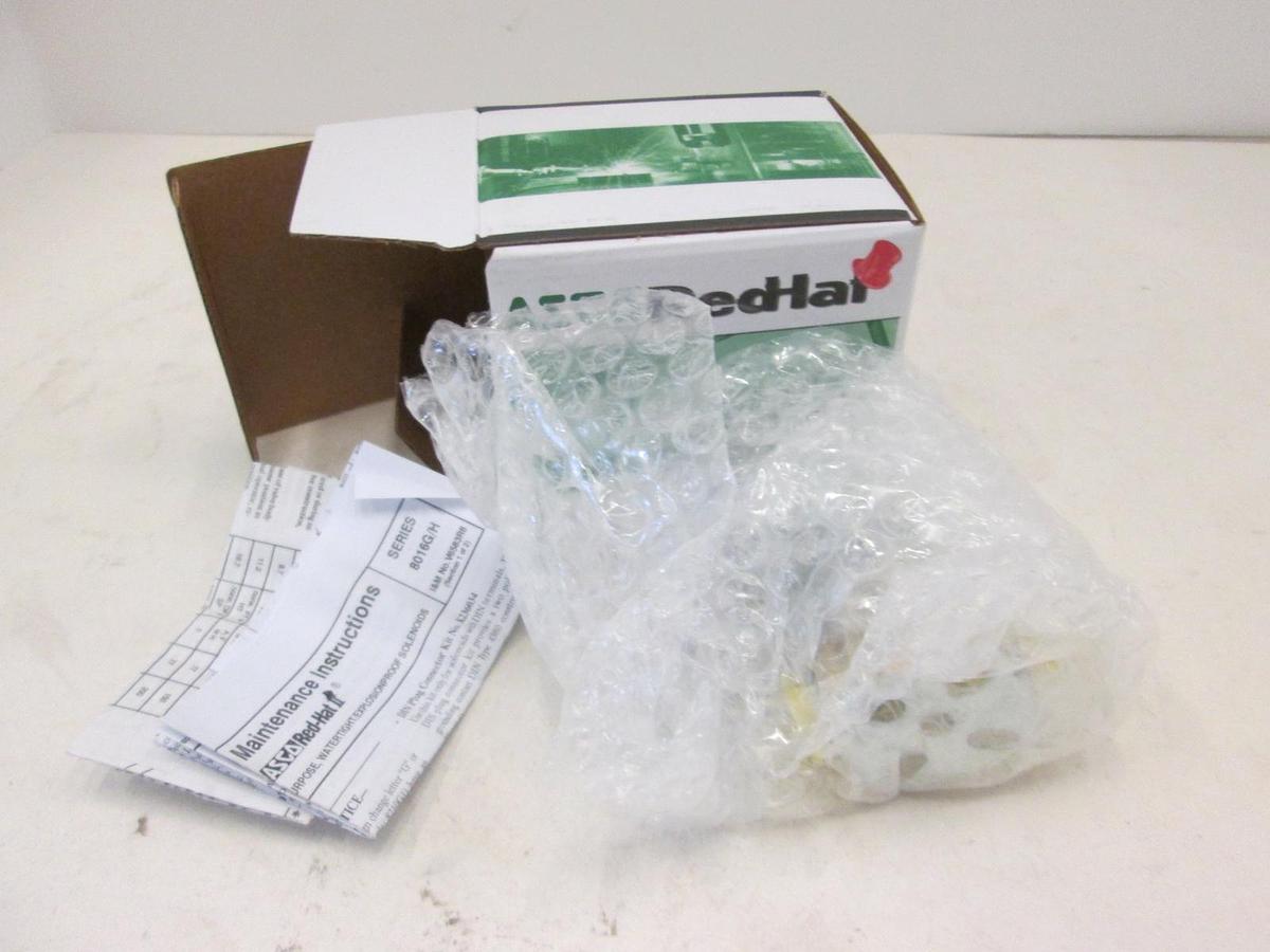 Asco Red Hat, 2 Way Solenoid Valve, 6W, 120VAC, 9/32", 27 PSI, OFSF8262G090, New