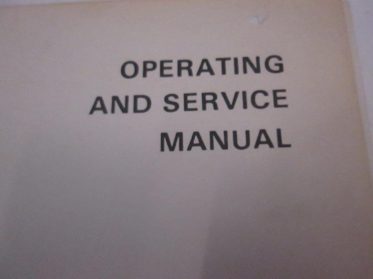 Used Gould K100-D/RS232 Serial Data Analyzer Operating and Maintenance Manual, Used