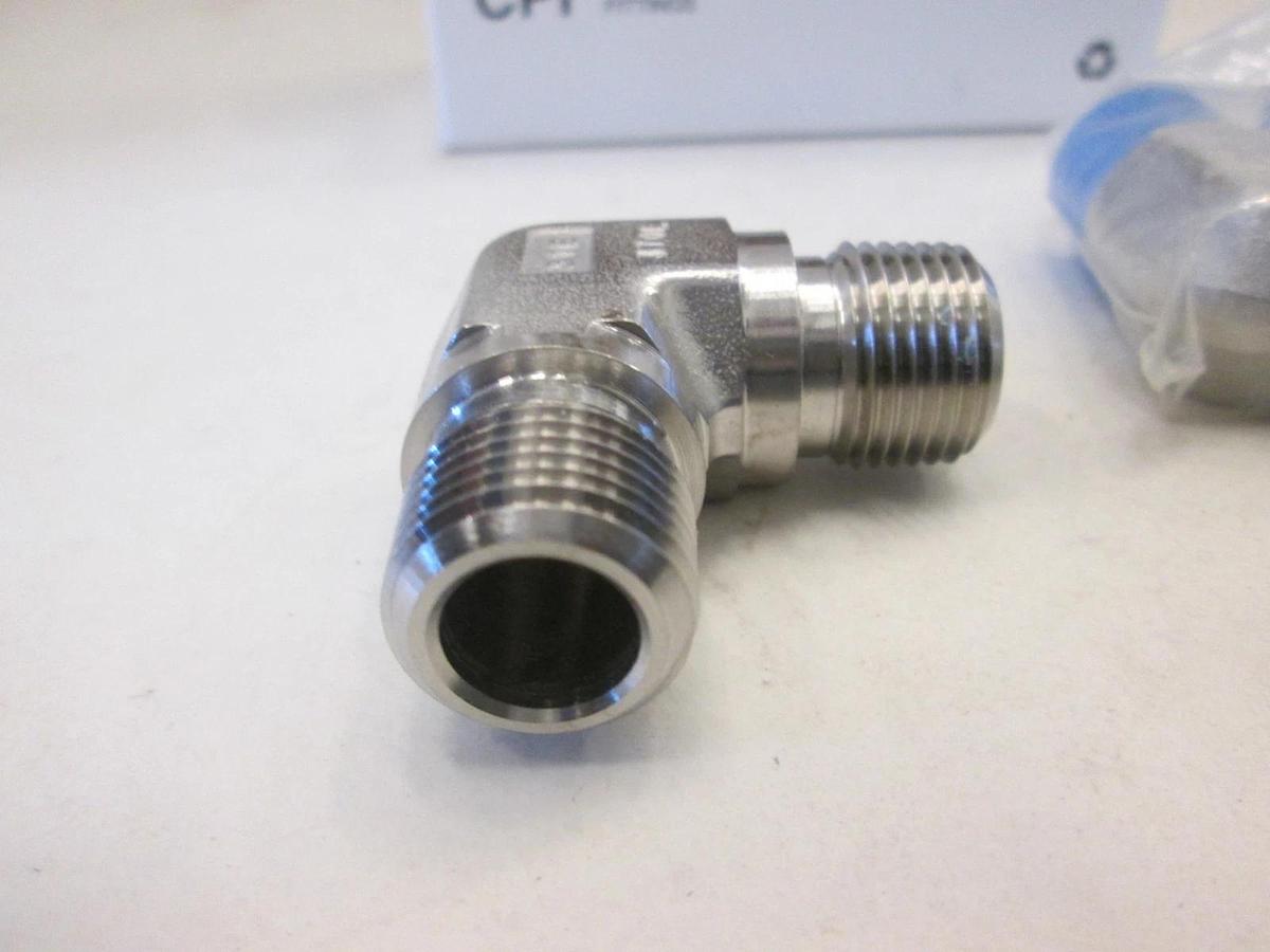 Parker, 6-6 ME-SS, Male Elbow Pipe Fitting, Box of 5, New