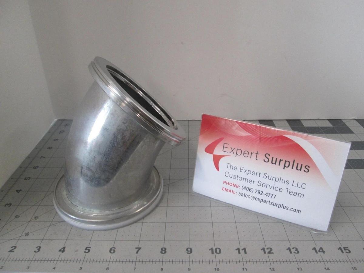SVG, SPT Micro, 110456-01, Elbow, NW25, Vacuum Line, SS, 45Deg, 4" DIA, New