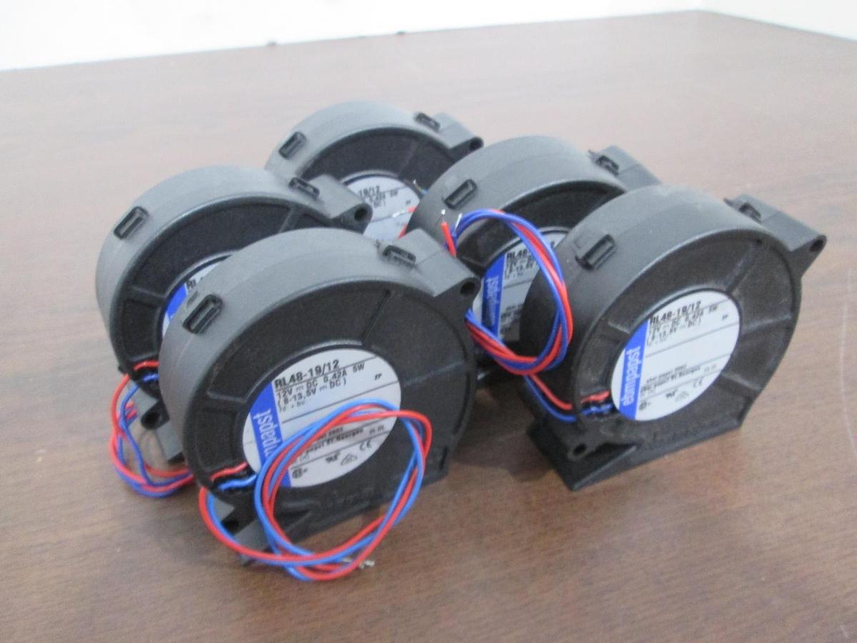 Used ebmpapst, RL48-19/12, Cooling Fan, .42A, 5W, Lot of 5