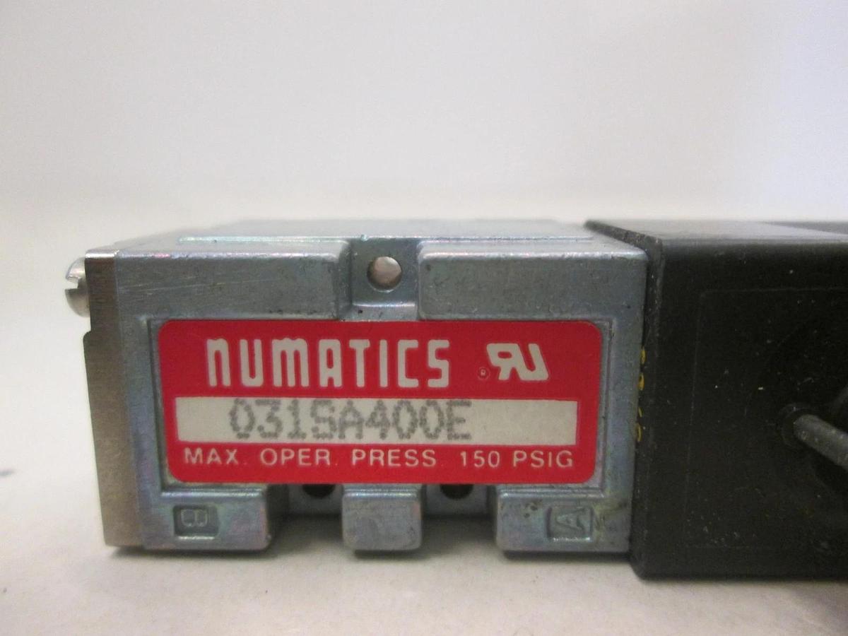 Used Numatics, Solenoid Valve, 031SA400E, 150 PSIG, Used