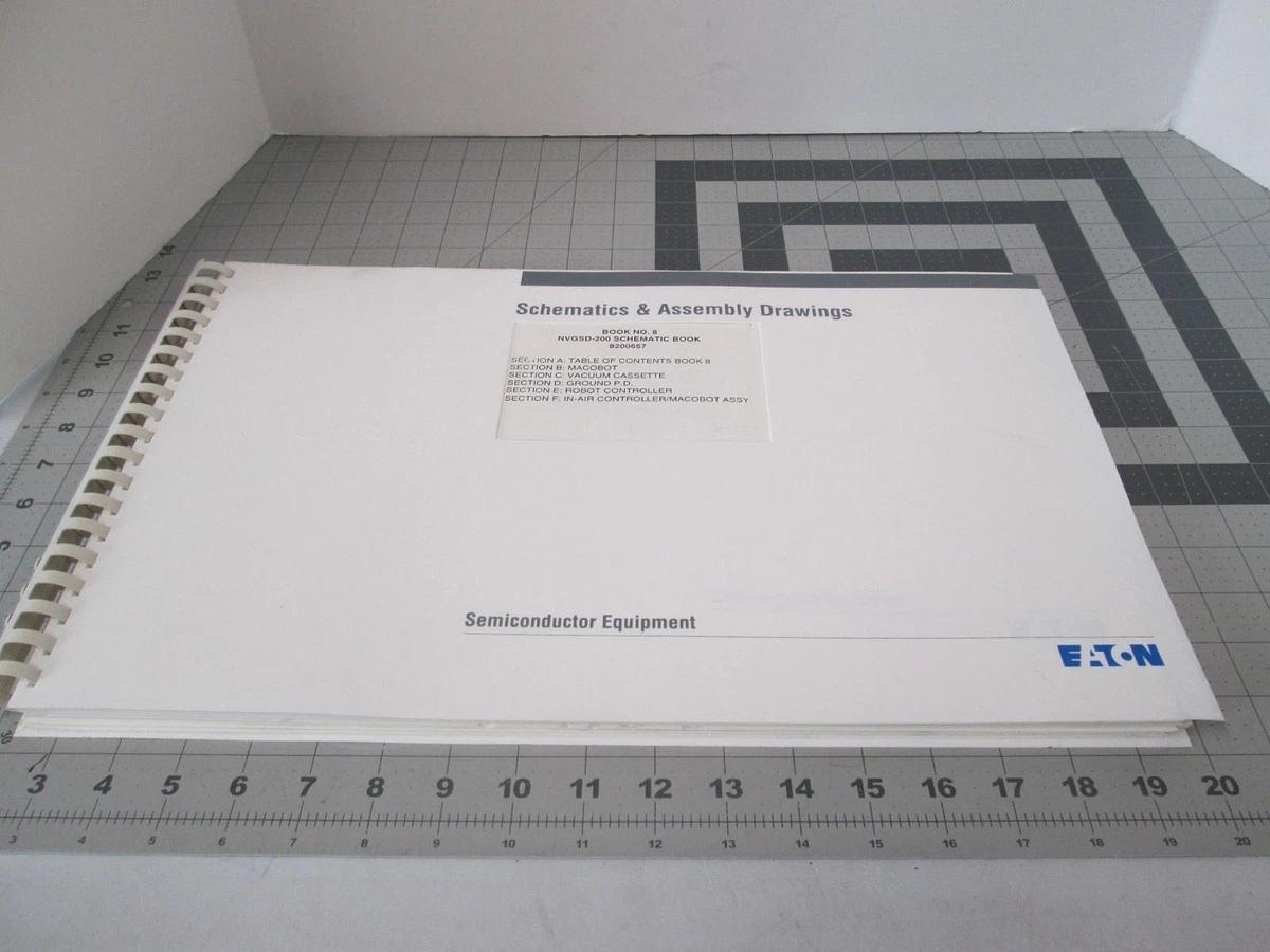 Used Eaton, NVGSD-200, Book 8, Schematics and Assembly Drawings, Used