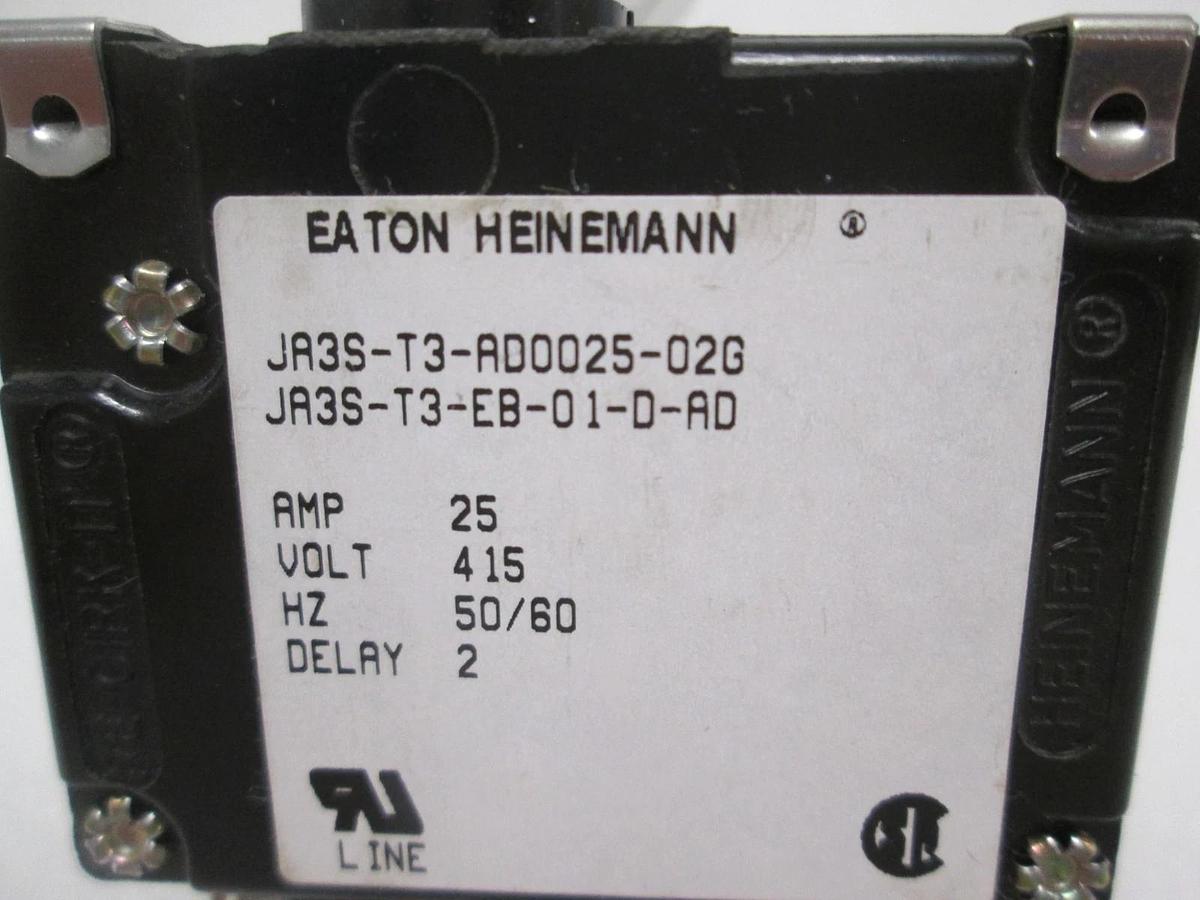 Eaton, JA3S-T3-AD0025-02G, Circuit Breaker, 25A, 415V. New