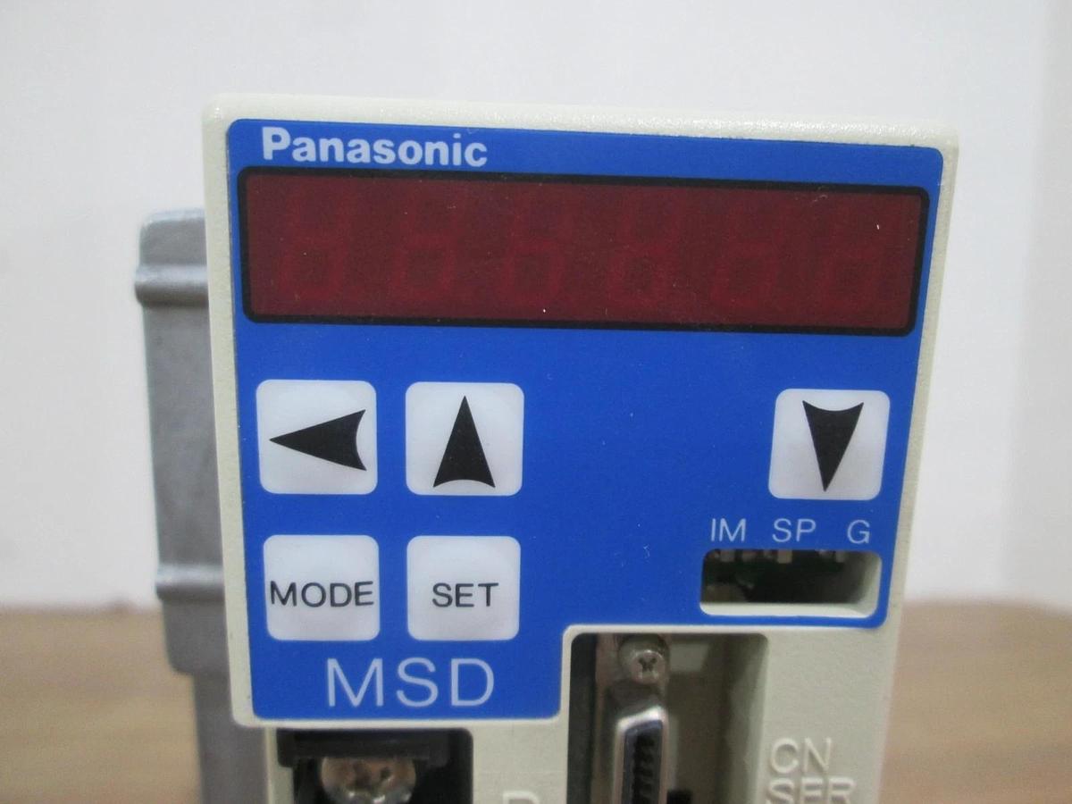 Used Panasonic AC Servo Driver MSD021A1X, 200W, 100V, 50/60Hz, Used