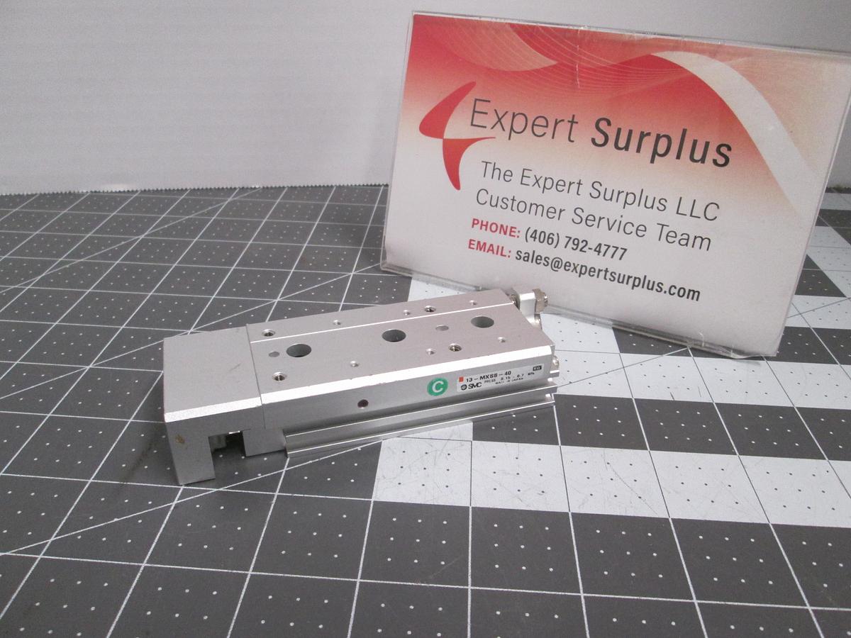 Used SMC 13-MXS8-40 Precision Air Slide Table 8mm Bore 40mm Stroke Guided Cylinder
