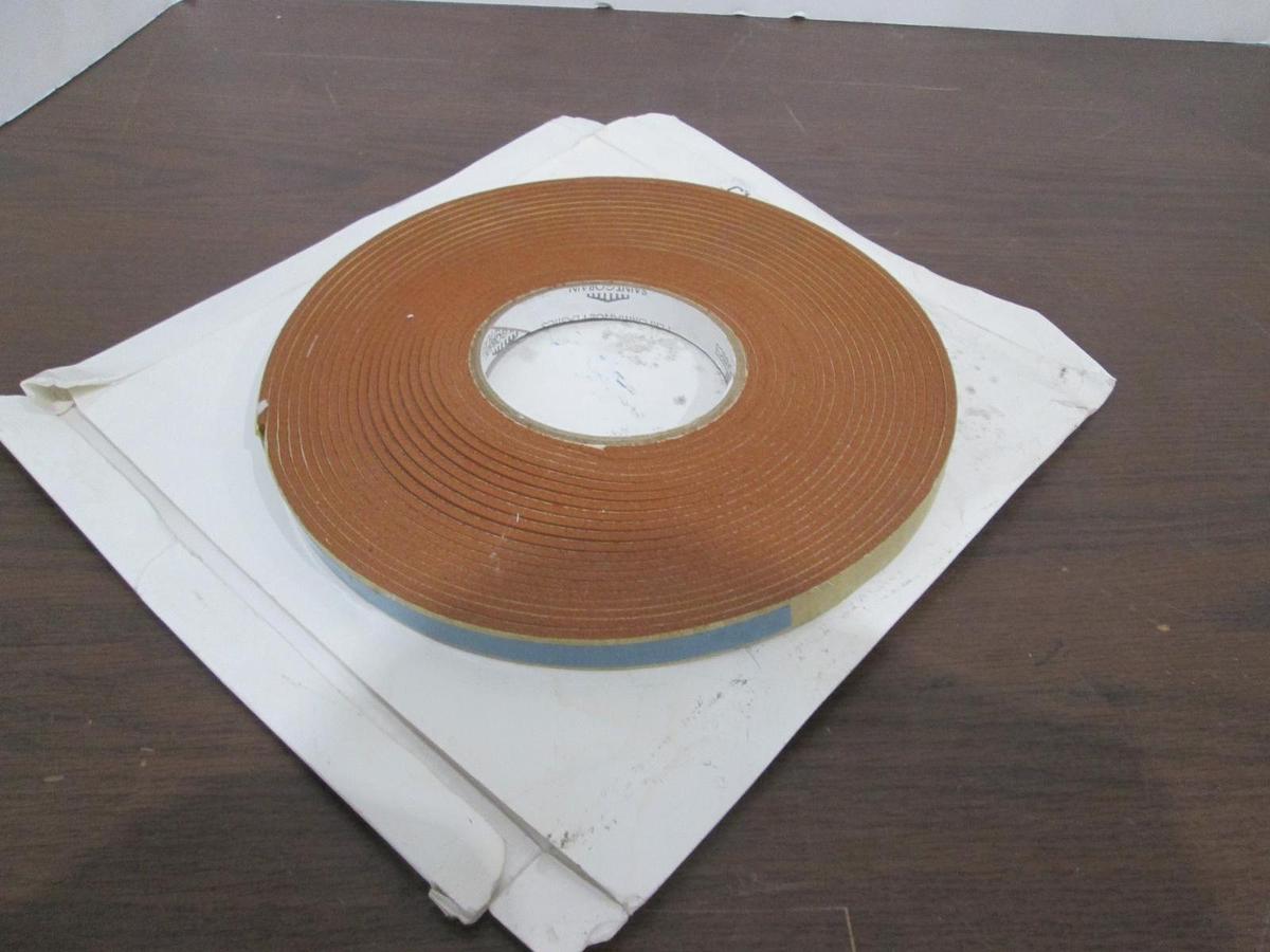 Saint Gobain, 1/2 x 3/32 x 10 Yards, 100S Strip-N-Stick Gasket Tape, New