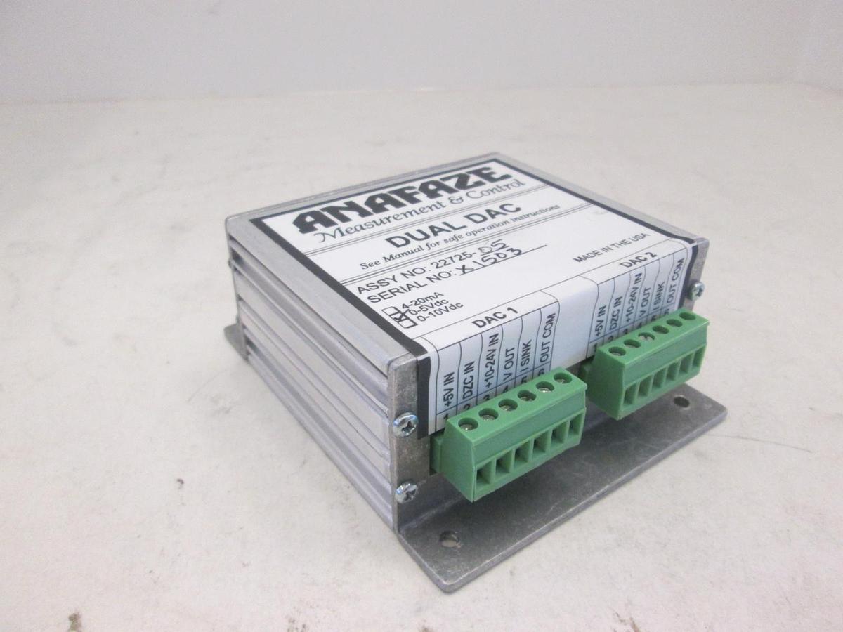 Used Anafaze, 22725-05, Dual DAC Measurement and Control Transmitter, Used