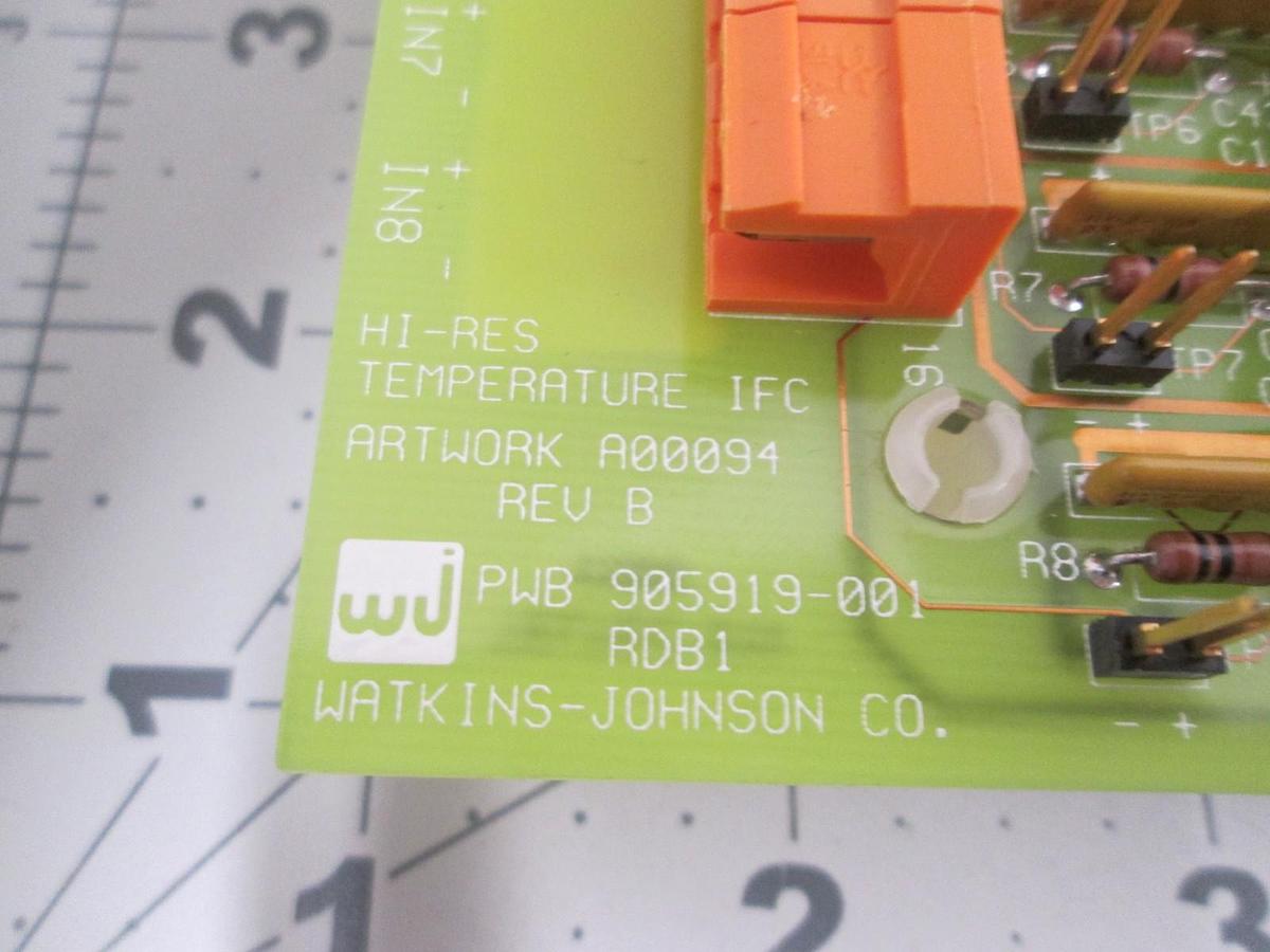Watkins Johnson, 905920-001R, Interface Resolution Card, New