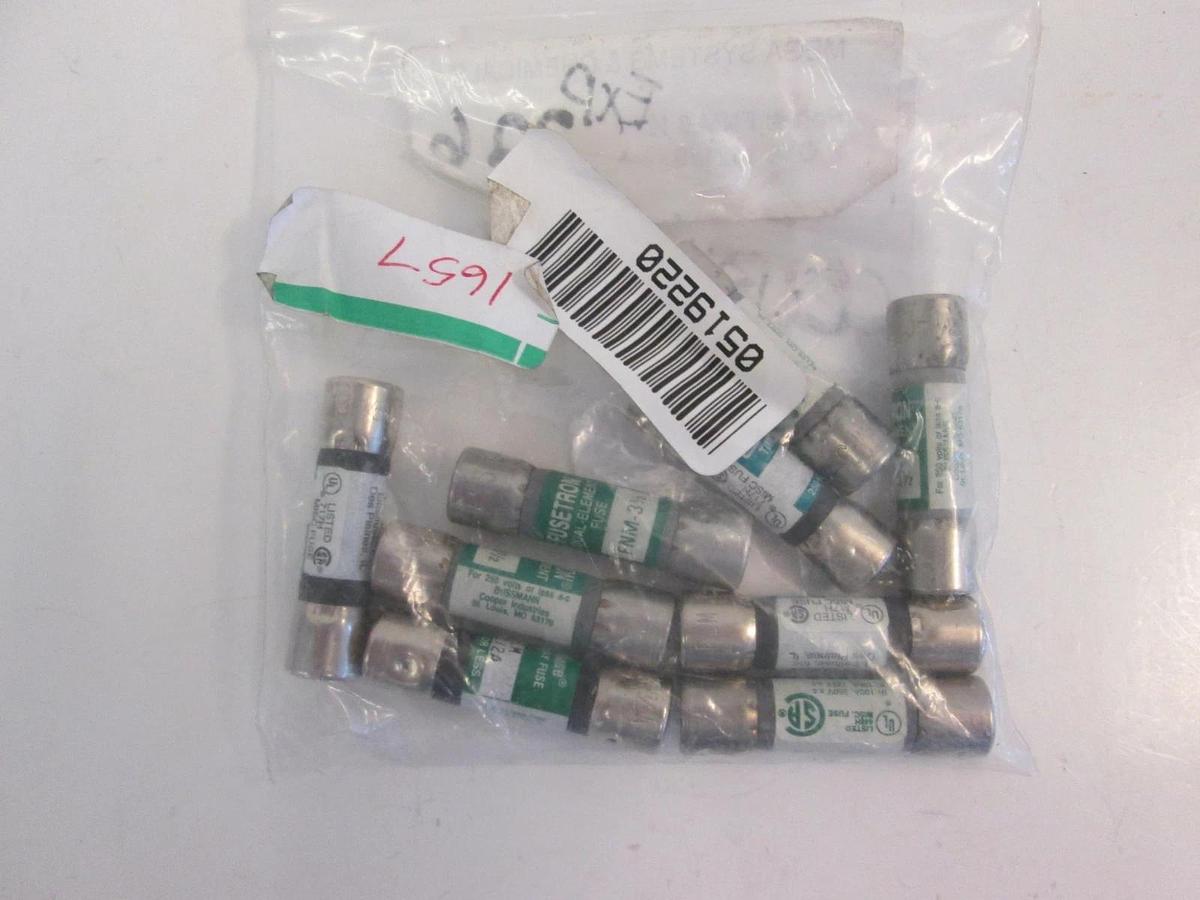 Littlefuse Fusetron FNM-3 1/2 Fuse, Lot 9, New