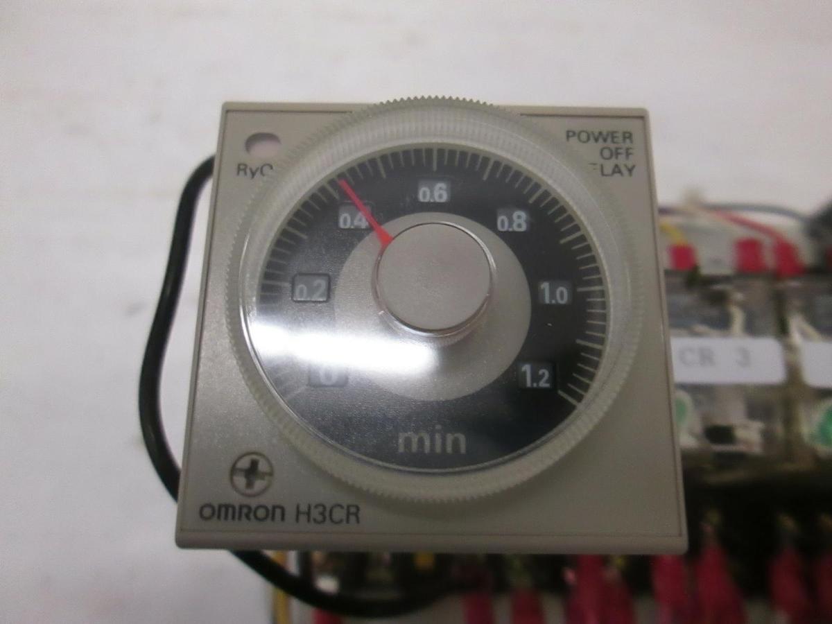 Used Power Supply Assy /w Omron H3CR Relay and Lambda EWS-15-24 Power Pack, Used