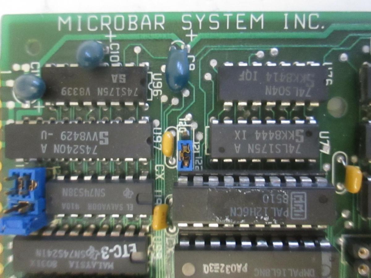 Used Microbar Systems, Master/Slave BD M24 116 D16 V02EL w/ Zendex ZBX-348 PCB, Used