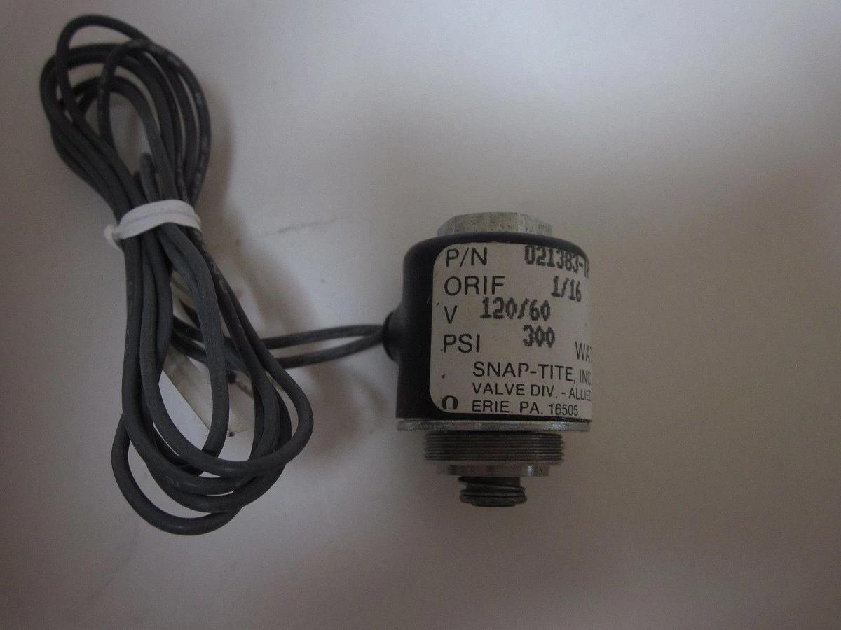 LOT of 4! SNAP-TITE 021383-TP SOLENOID VALVE, Orifice 1/16, 300 psi, 7 W