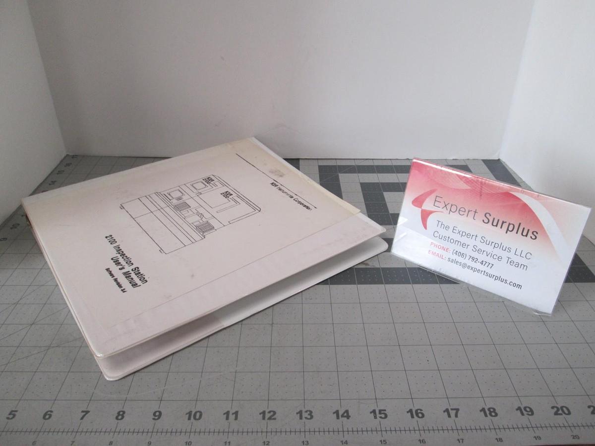 Used KLA, 2100 Inspection Station User's Manual, Software REV 3.4, Used