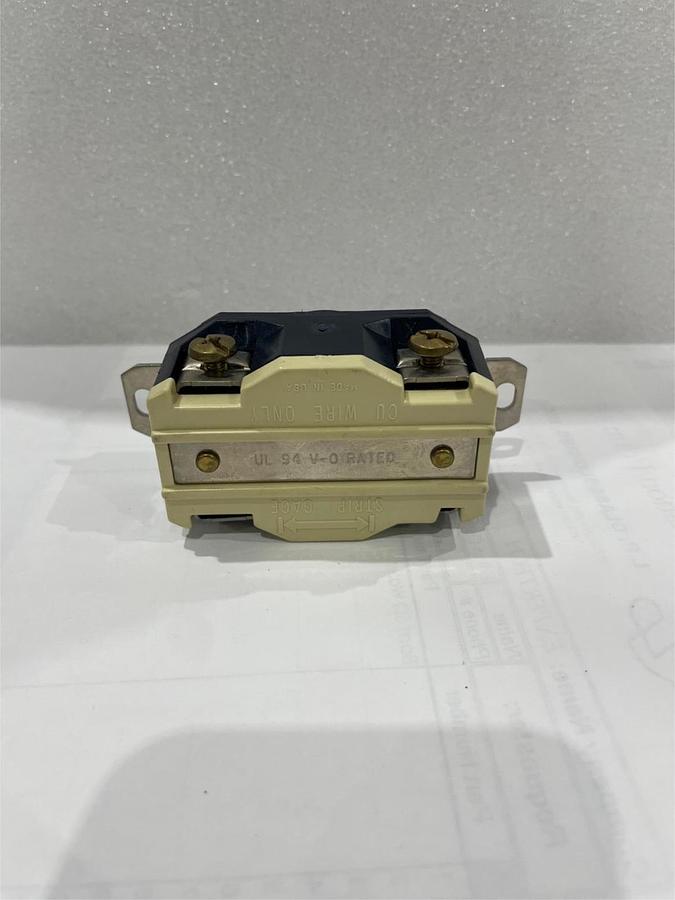 Used Leviton, 20-amp, 250 volt Locking Receptacle, Used