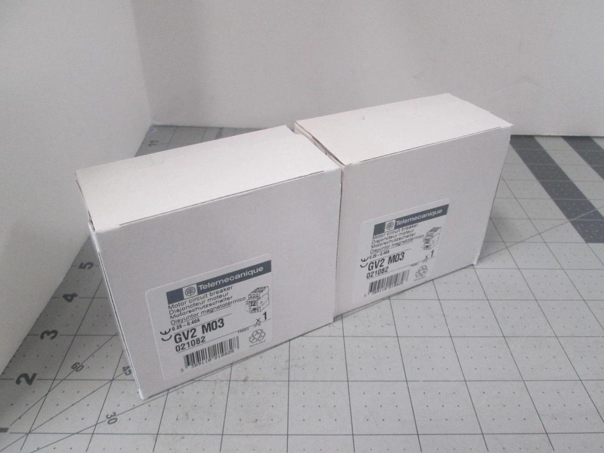 Telemecanique, GV2 M03, Motor Circuit Breaker, New, Lot of 2