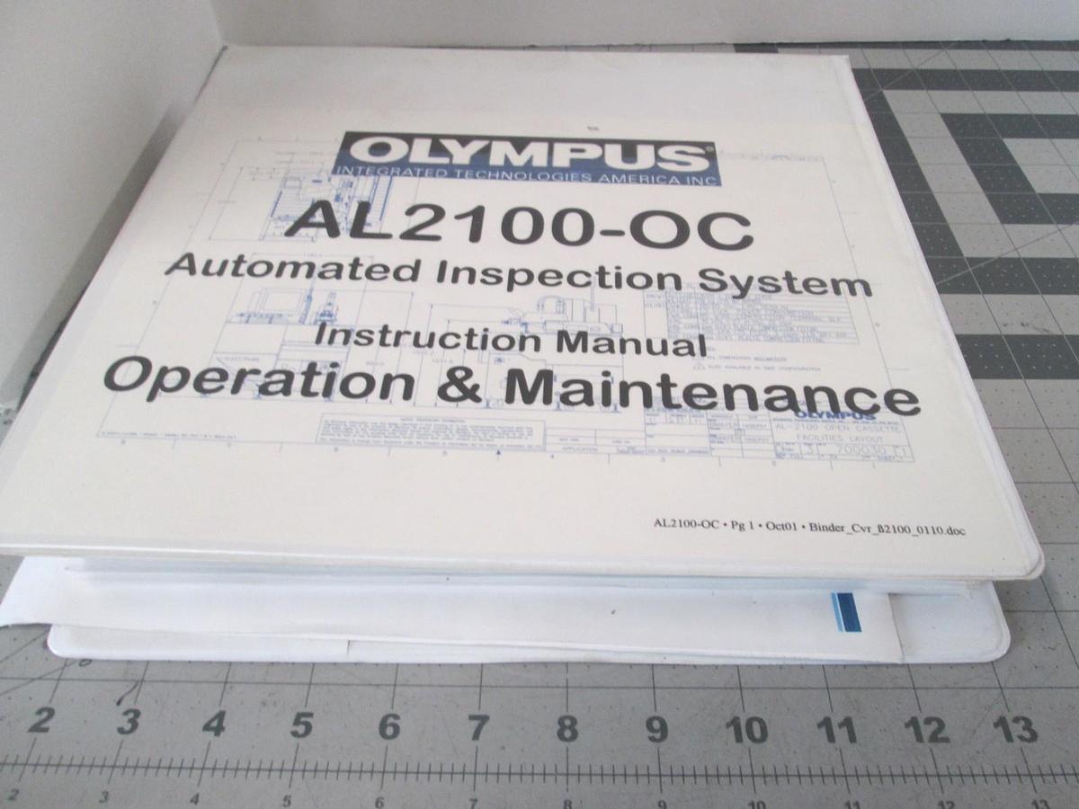 Used Olympus, AL2100-OC, Operation and Maintenance Instruction Manual, Used