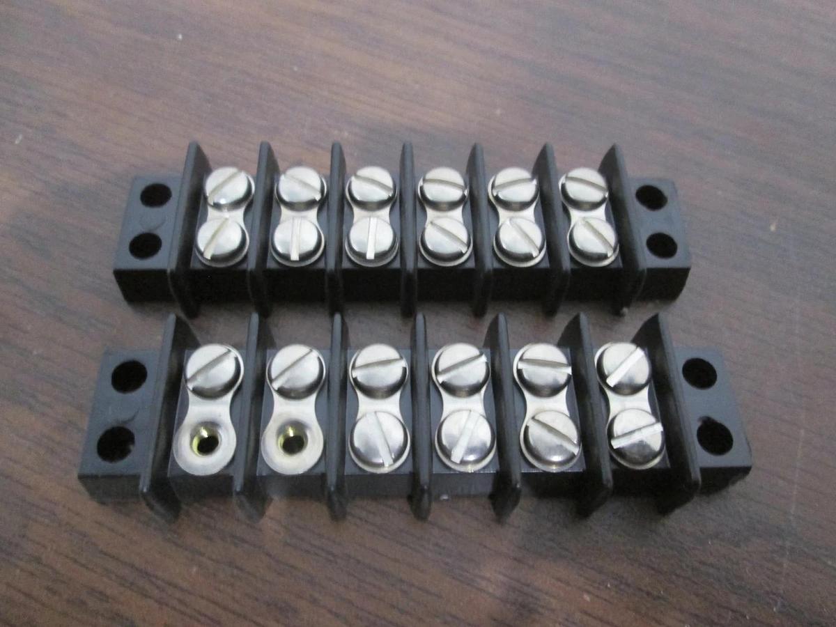 Used Cinch, 6 Position Terminal Block, Used, Lot of 2