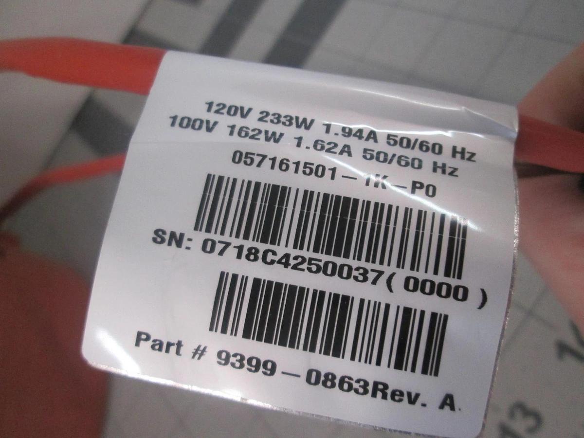 MKS, 9399-0863, Heater Jacket, 120V, 233W, 1.94A, HTR5, New