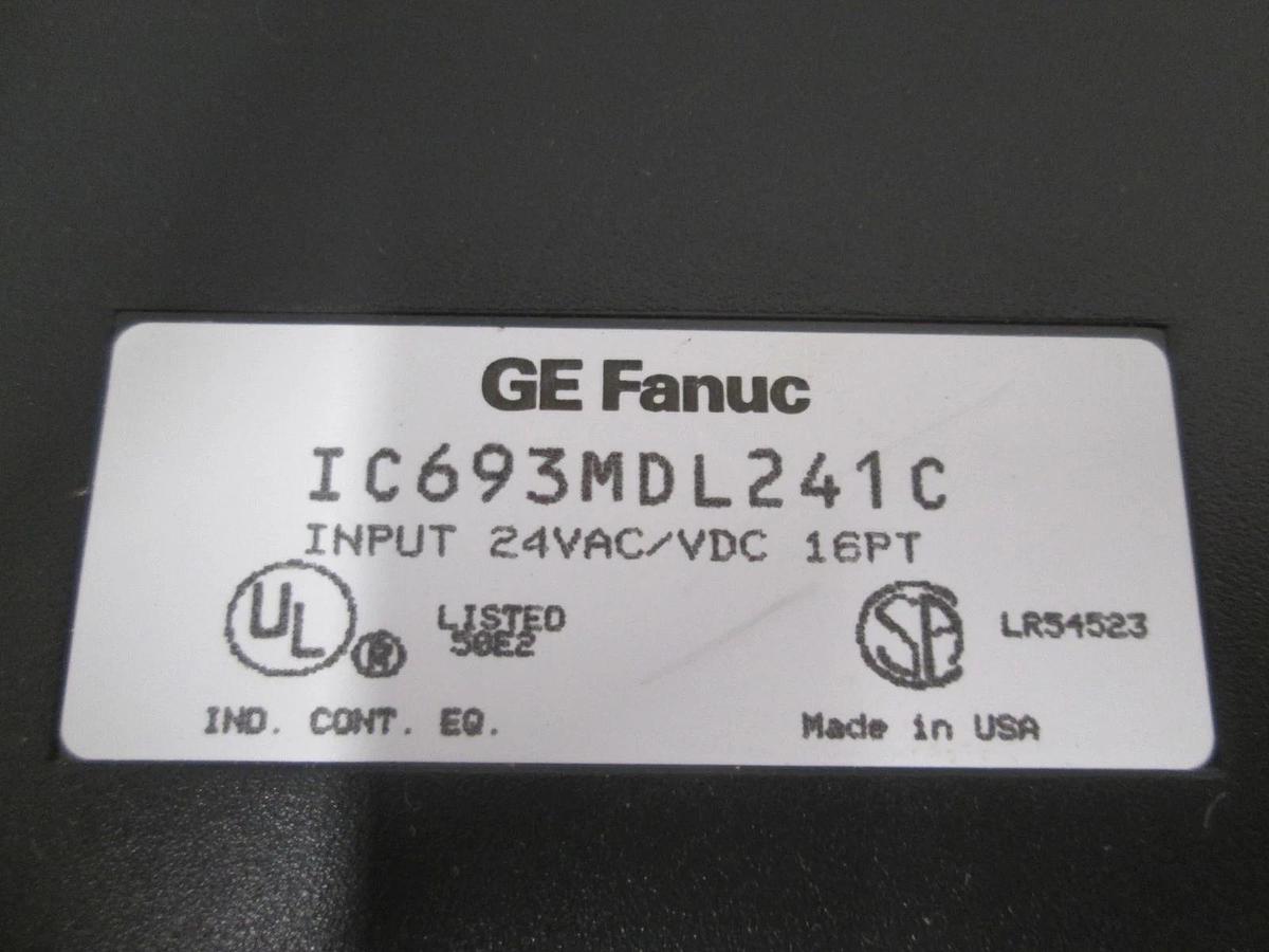 Used GE Fanuc, IC693MDL241C, PLC Module, Input 24VAC/VDC 16PT, Used