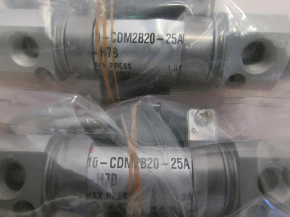 SMC, 10-CDM2B20-25A-H7B, Pneumatic Cylinder, New, Lot of 3