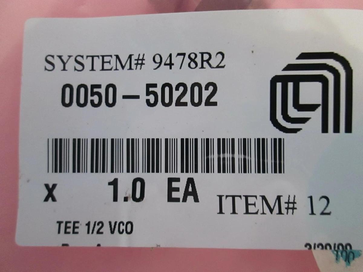 Used AMAT, 0050-50202, Tee 1/2 VCO, New