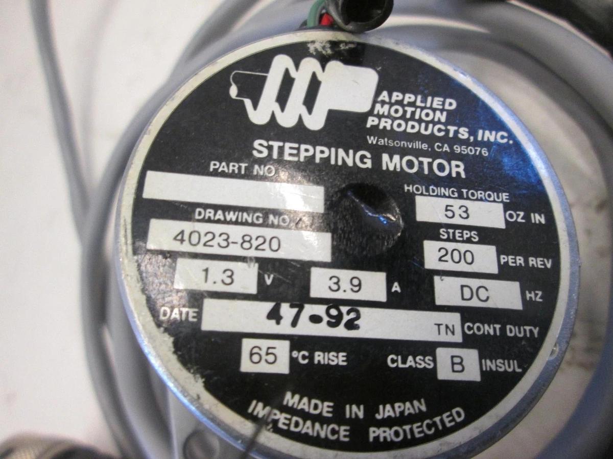 Used Applied Motion Products, Stepping Motor, 1.3V, 3.9A, Used