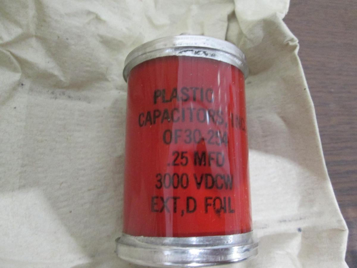 Used Plastic Capacitors, OF30-254, New, Lot of 2