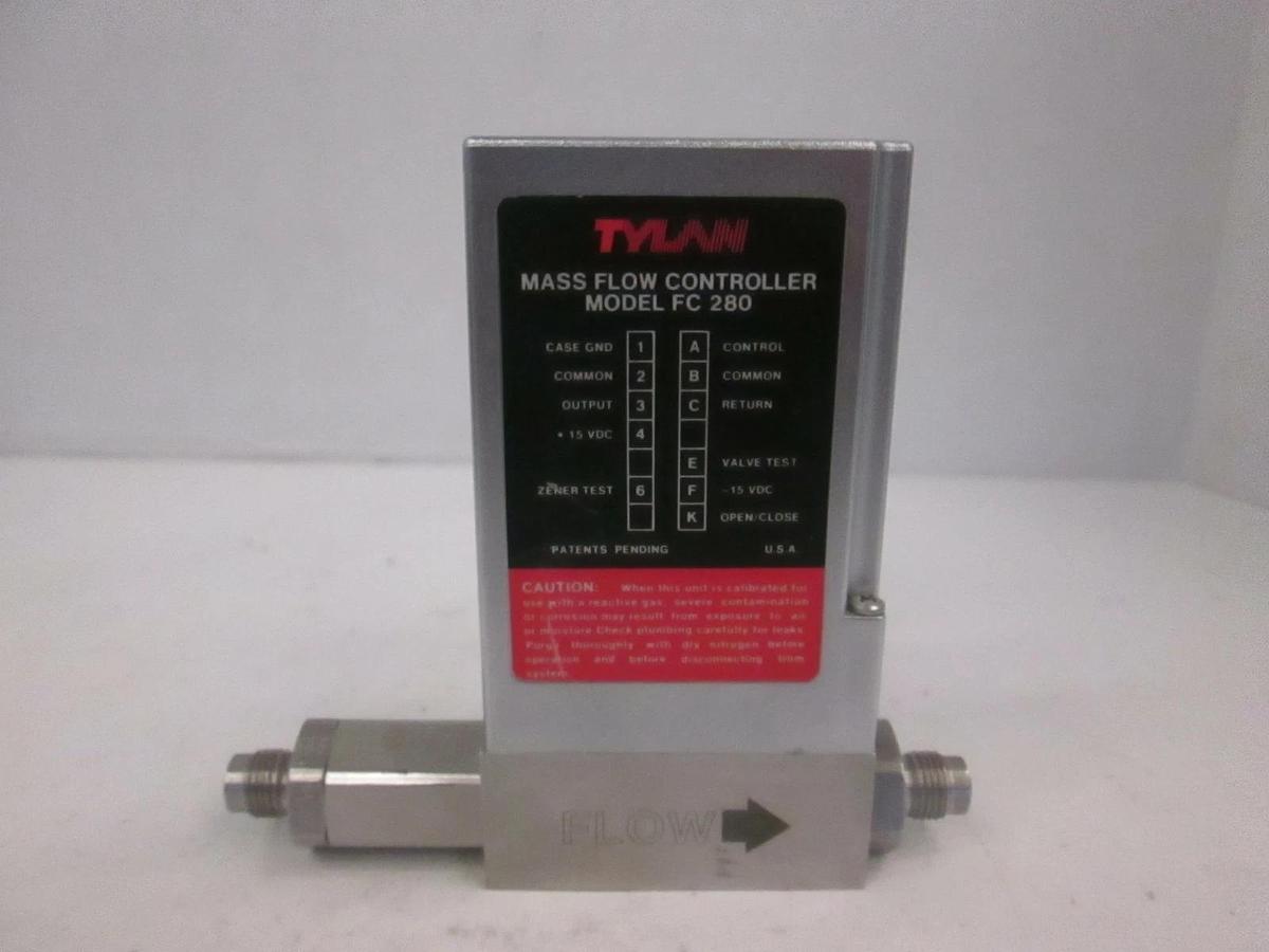 Used Tylan FC-280, Mass Flow Controller MFC, H2, 10 SLPM, Used