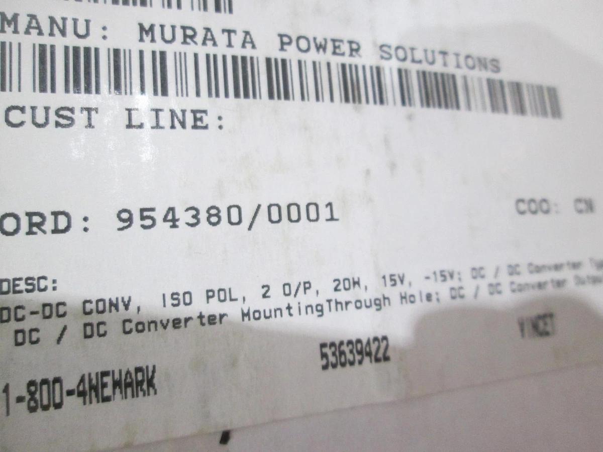 Murata Power Solutions, BWR-15/670-D12A-C, DC Converter, New